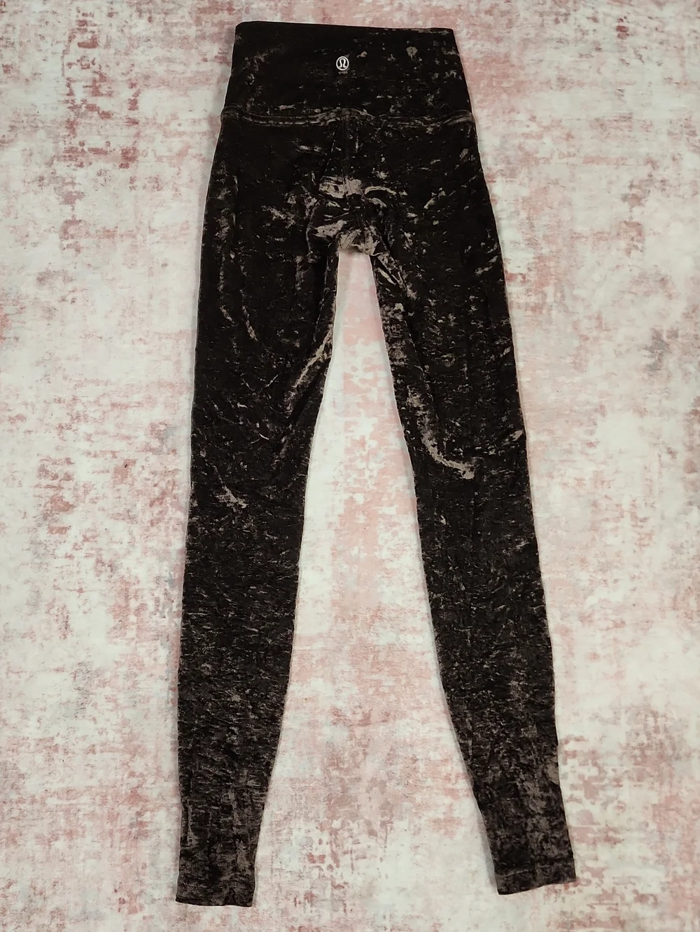 Lululemon Wunder Lounge Tight Crushed Velvet French Press Brown Legging Size 2